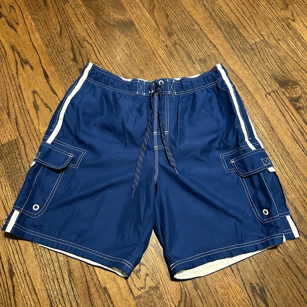 Blue Swim Trunks